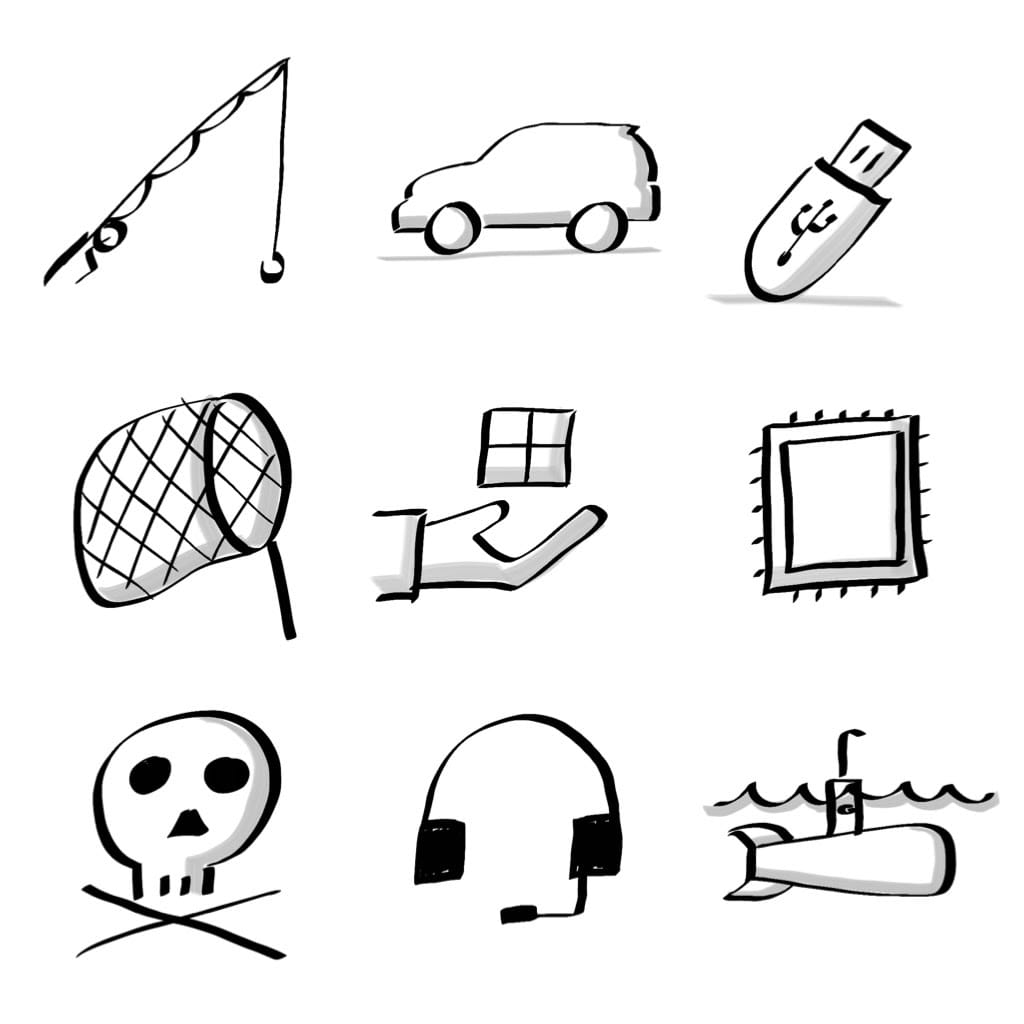 Sketchnote Icon Set 9x9